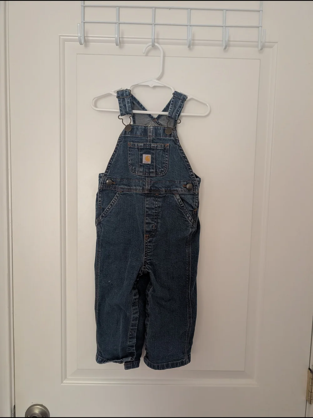 Carhartt Kids Dark Blue Denim Overalls - Picture 1 of 5